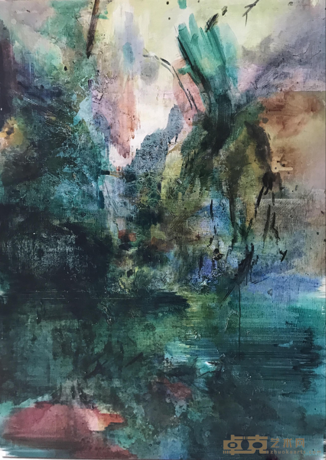 《沧浪幽迹-04》 王岩 160x120cm 2017年 布面油画