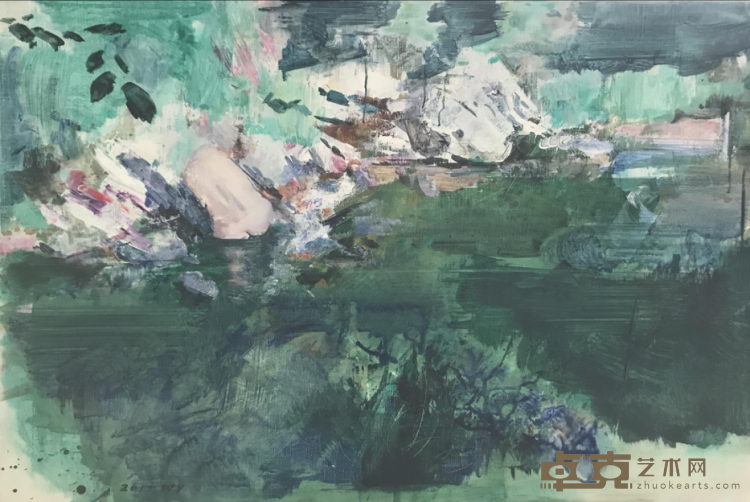 《沧浪幽迹-07》 王岩 120x80cm 2017年 布面油画