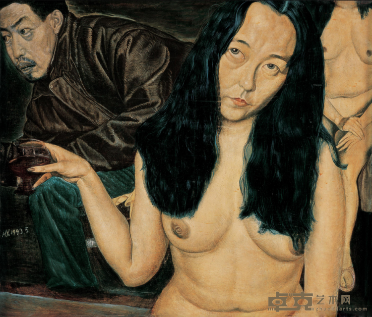 《组画之一》 王华祥 46.5x55cm 1993年 布面油画