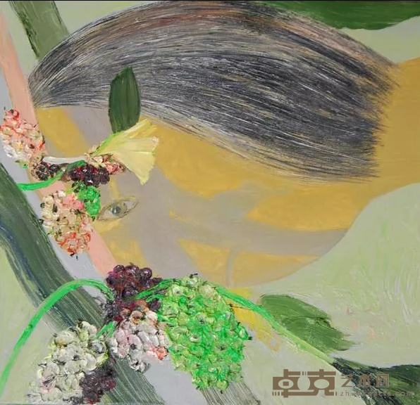 《Mulberry No. 1 龙桑之一》 林春岩 60x60cm 2018年 Oil on canvas 布面油画