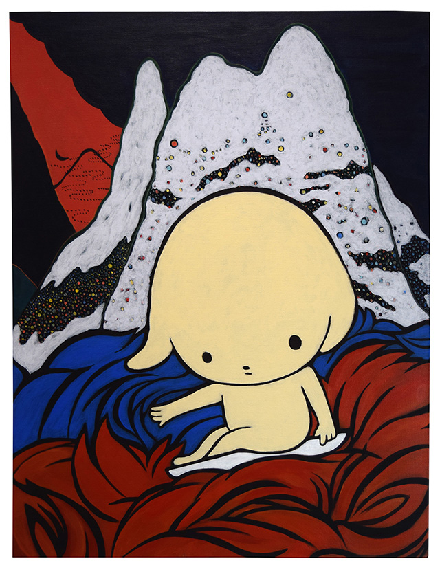 10_2019AArt画廊荟萃展区作品：熏依社画廊_Maiko KOBAYASHI_Third Forest #2_Acrylic on canvas_53 x 41 x 6 cm_2017