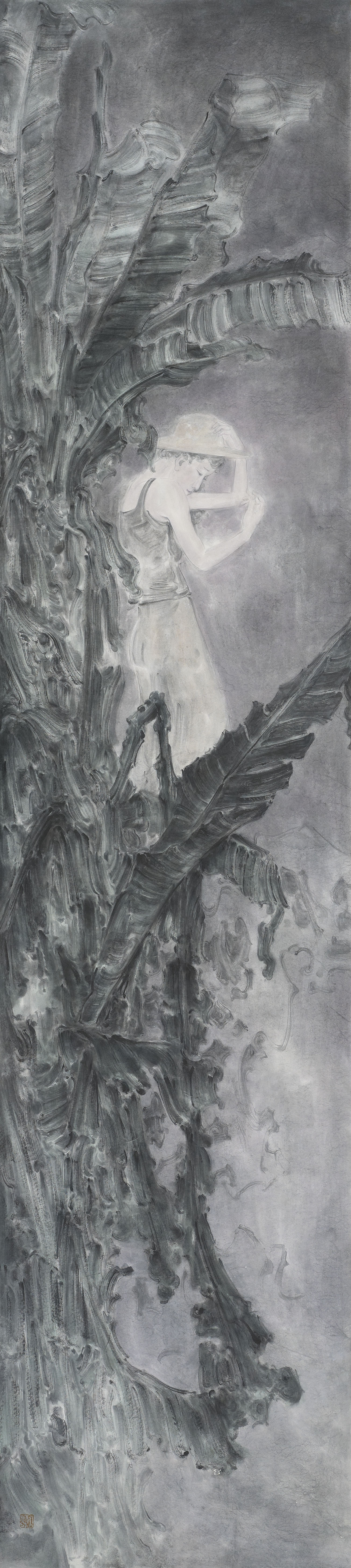 《蕉荫沁心》之三53x220cm