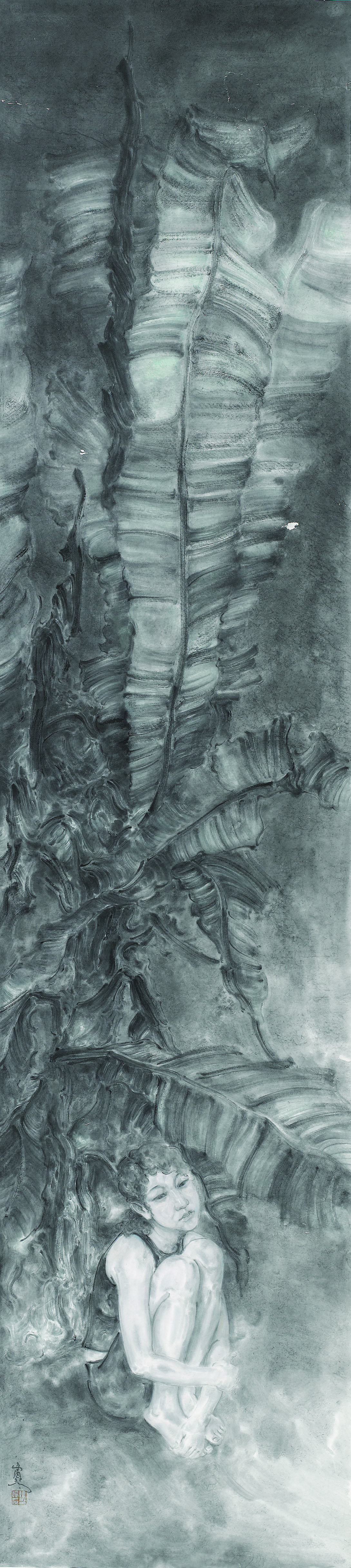 《蕉荫沁心》之一53x220cm