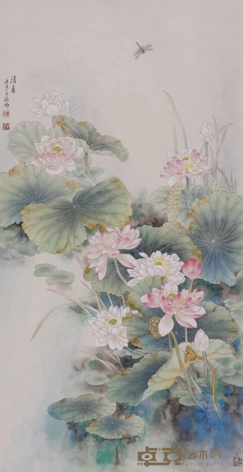 《清夏》 陈兰卿 70x140cm 2010年