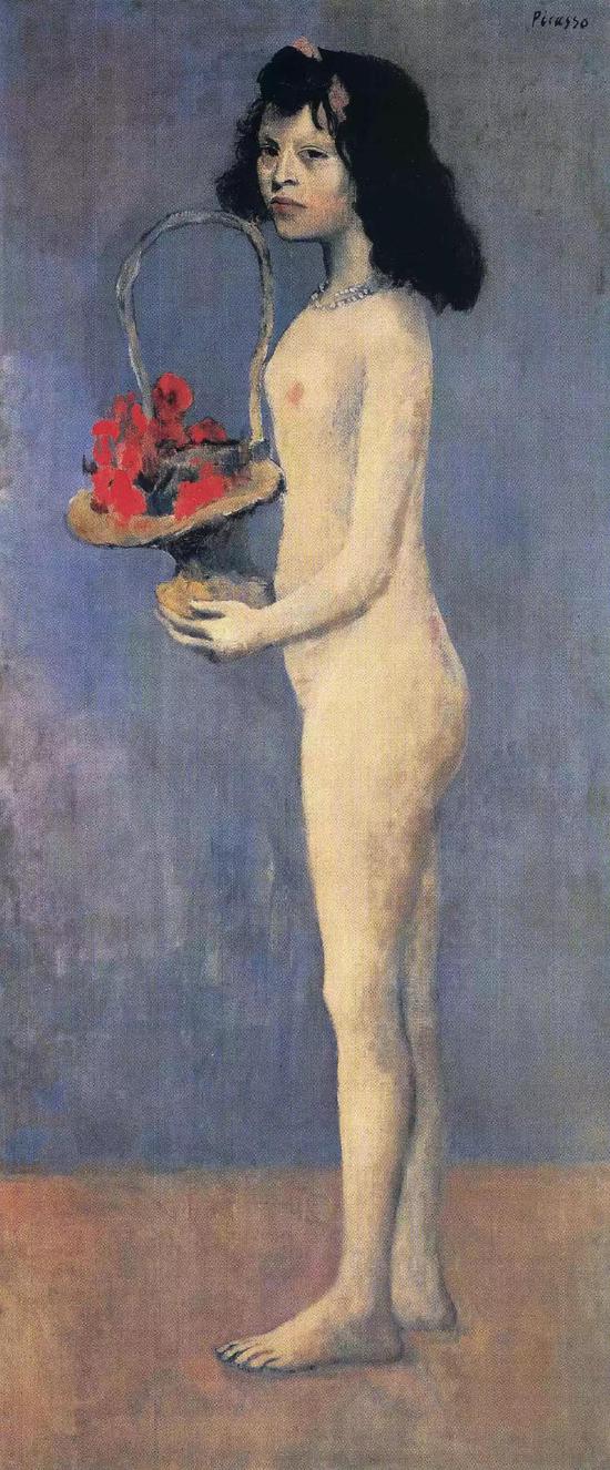 No.2 毕加索《拿着花篮的女孩》1905年作