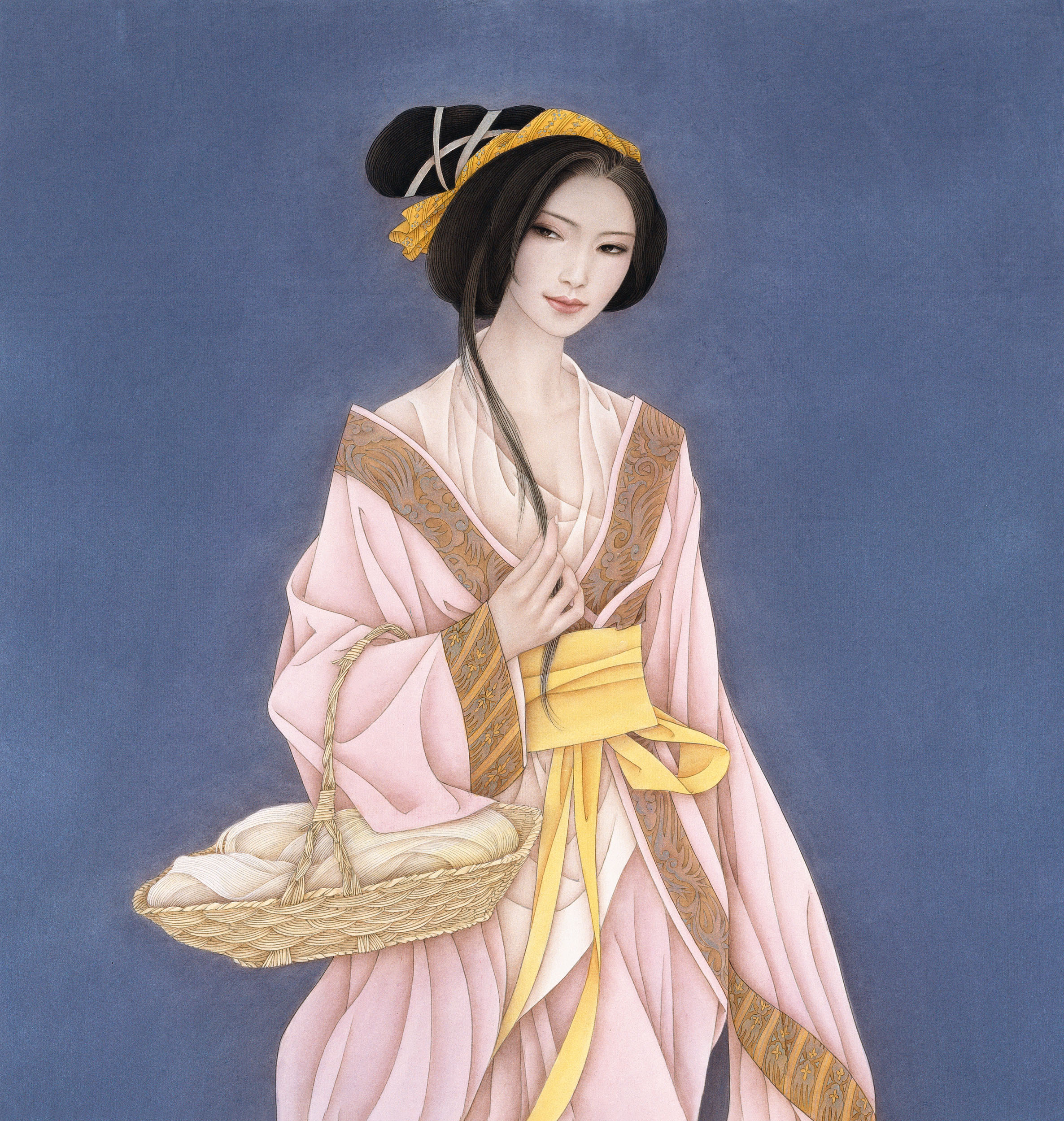四美图之春秋西施(局部)
