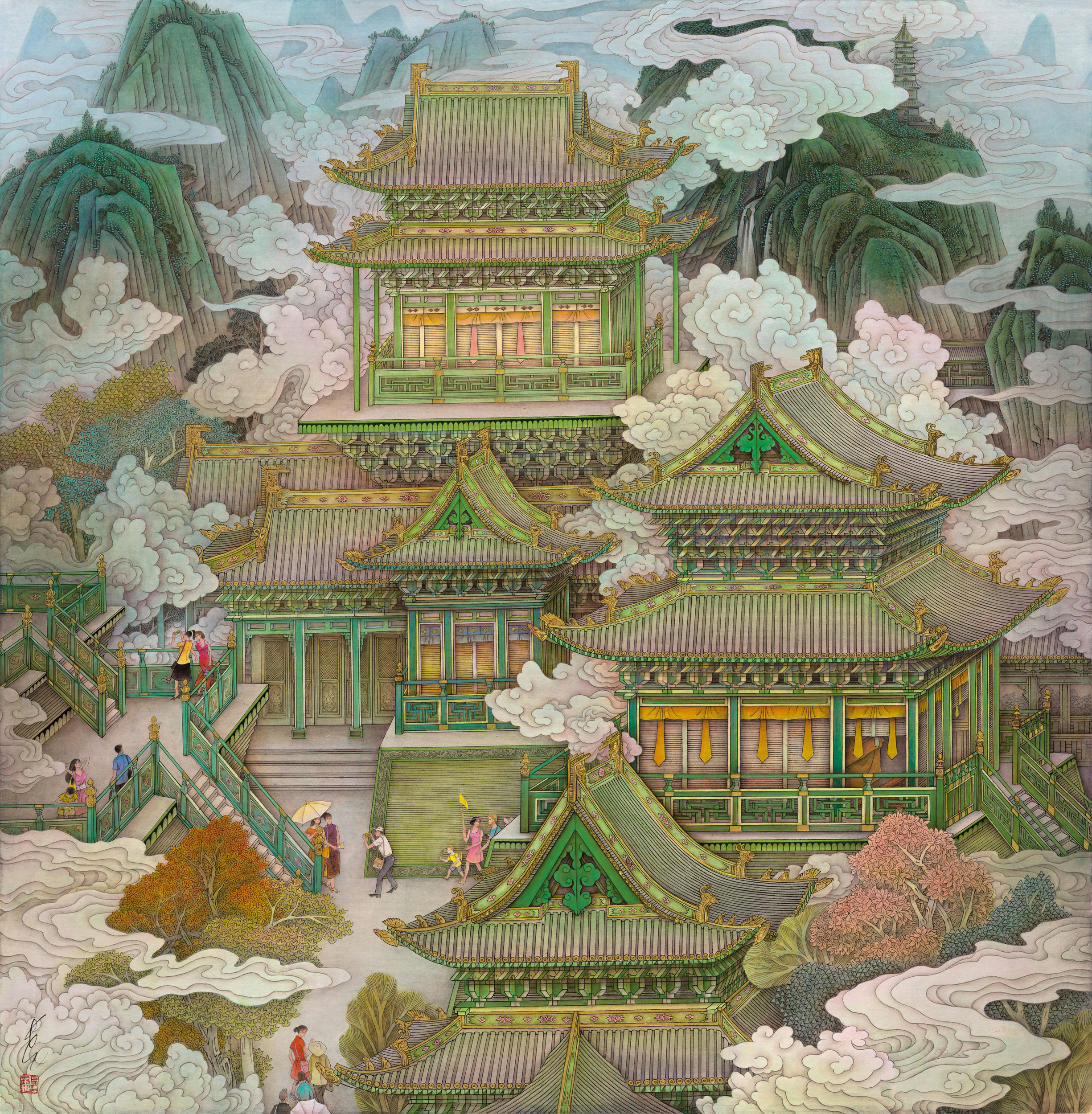 圣地119×121cm