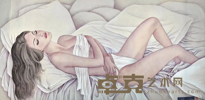 冯长江 1998年作 春韵 镜片 设色纸本 182×90cm