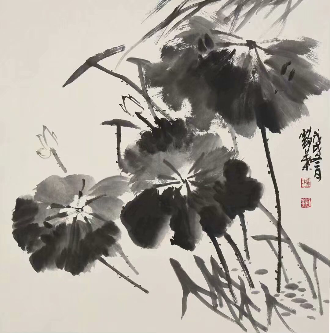 荷之意68x68cm
