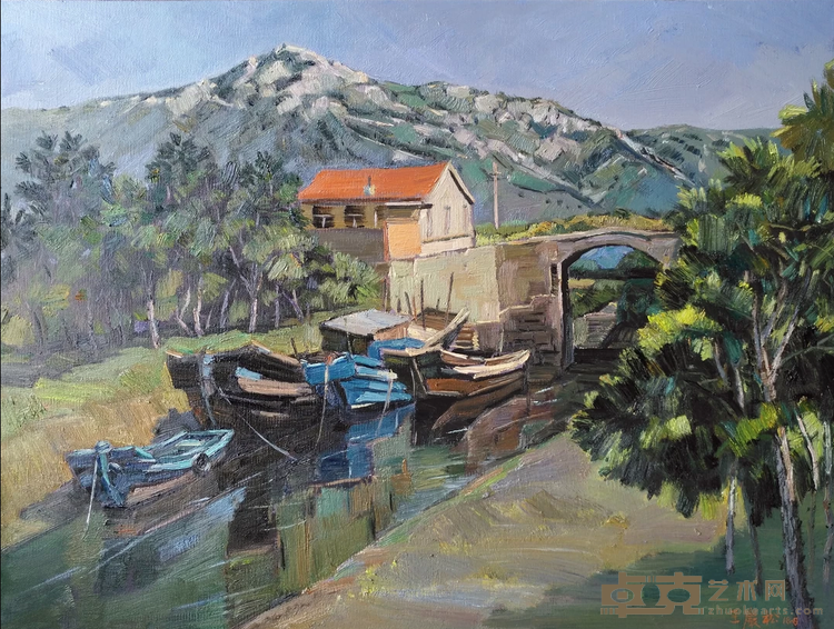 《归港》 王岩松 60x80cm 2018年 亚麻油彩