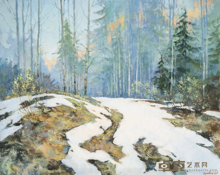《冬季的早晨》 古列维奇·阿列克·亚历山大洛维奇 80x100cm