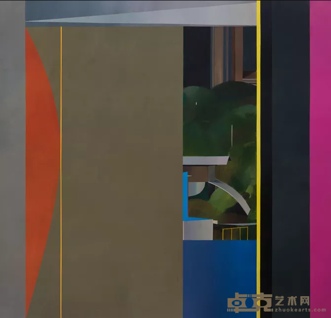 《被挤压的城市风景》 温一沛 200x210cm 2019年 其他