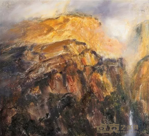 《意会山川·秋气》 廖学军 150x155cm 2015年 布面油画
