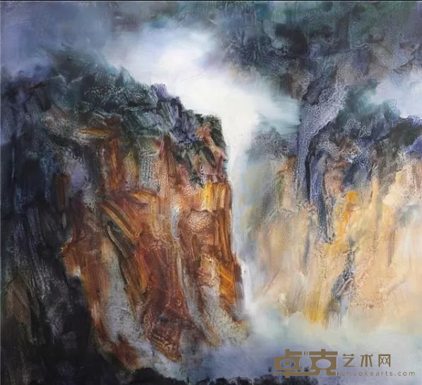 《意会山川·初醒》 廖学军 130x135cm 2015年 布面油画