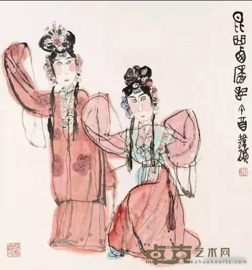 《昆曲西厢记》 48x45cm