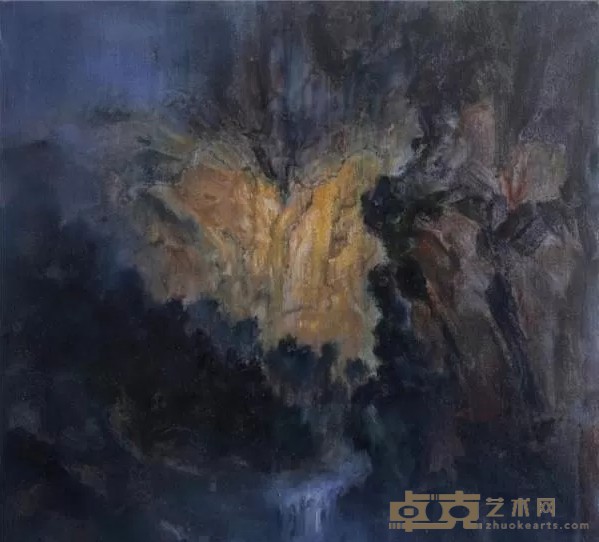 《意会山川·虚静》 廖学军 130x135cm 2015年 布面油画