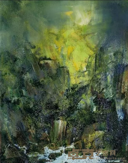 《意会山川·燃春》 廖学军 160x140cm 2015年 布面油画