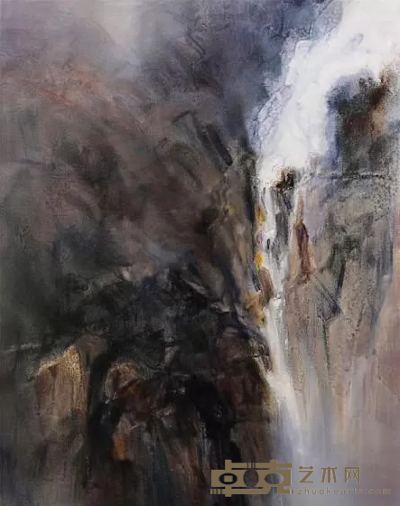 《意会山川·流云》 廖学军 160x140cm 2015年 布面油画
