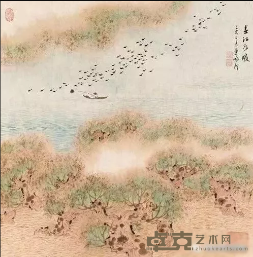 《春天水暖》 50x51cm
