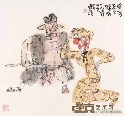 《京剧西游记》 48x45cm