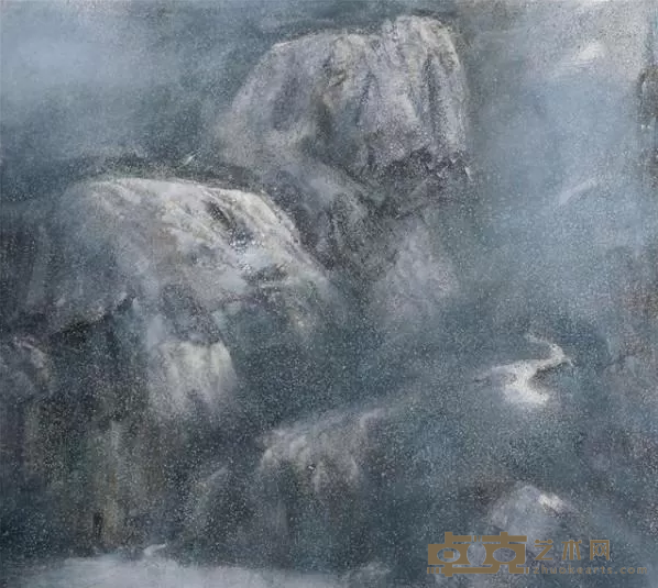 《意会山川·冬韵》 廖学军 150x155cm 2015年 布面油画