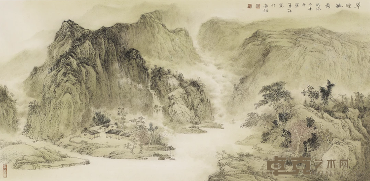《翠烟毓秀》 崔勇强 68x138cm 2015年 纸本设色