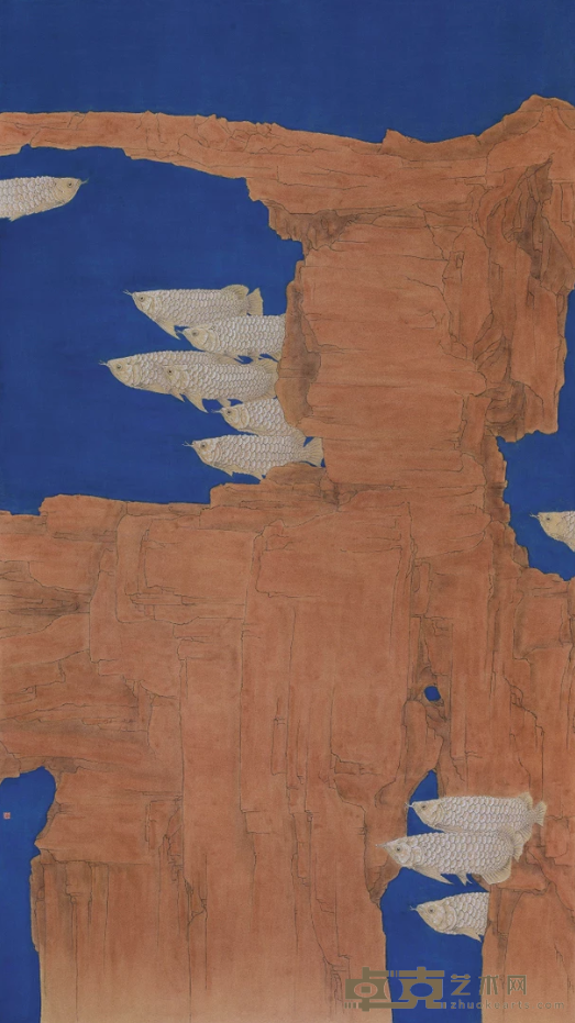《海之梦·家园》 吴楚凡 246x138cm 2018年 纸本设色