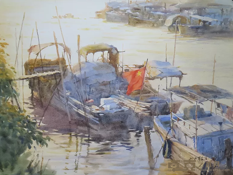 《日出时分》 周蓝凌 57x76cm