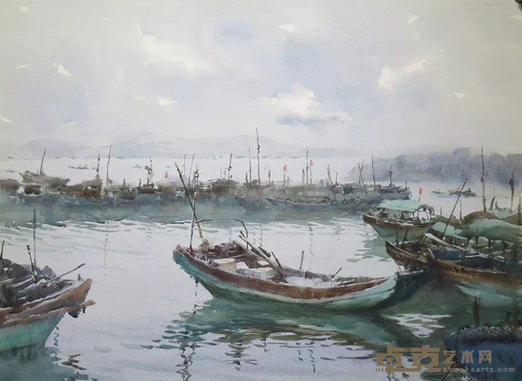 《绿风》 周蓝凌 57x76cm