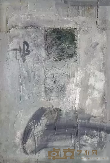 《抽象作品1990'12号》 王易罡 80.5x117cm 1990年 布面油画