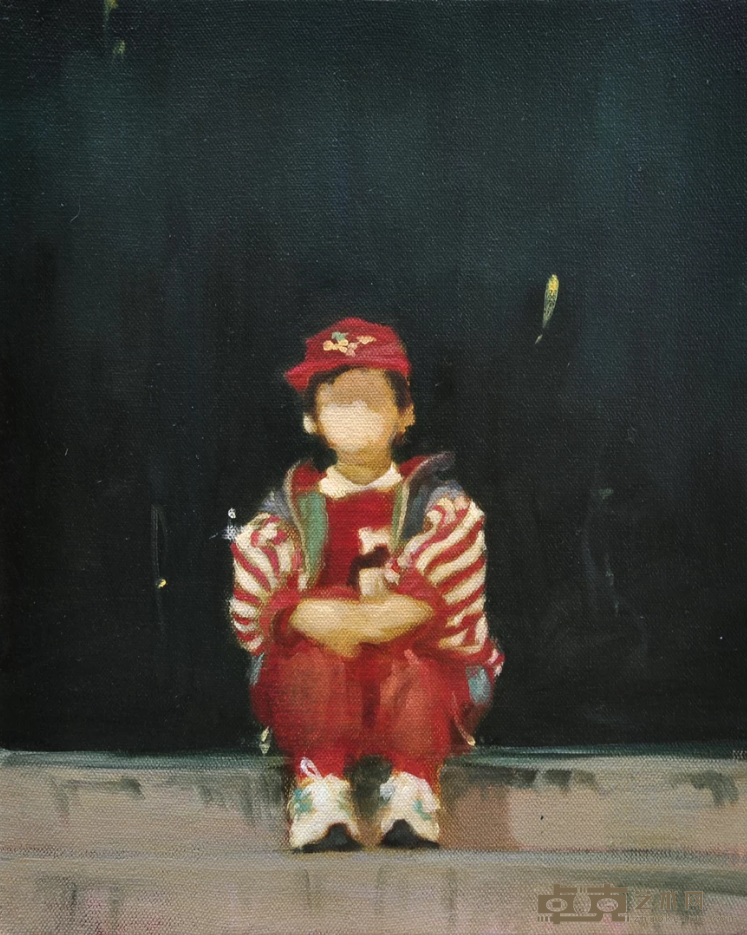 《肖像2》 孟晓阳 40x50cm 2015年 布面油画