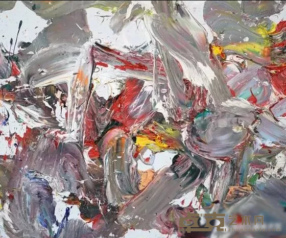 《抽象作品e41》 王易罡 100x120cm 2019年 布面油画