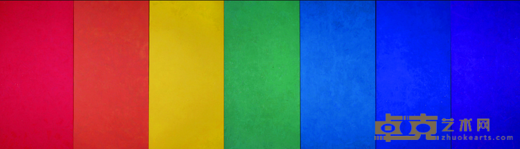 《轮回1》 熊文韵 181x672cm 1997-1998年 夜 丙烯混合颜料 麻布