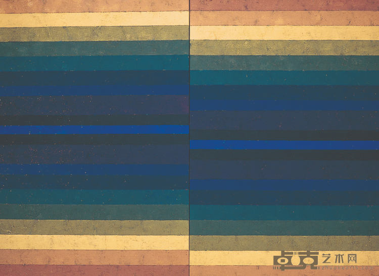 《错位-偶然》 熊文韵 224x162cm 1997年 丙烯混合颜料 麻布
