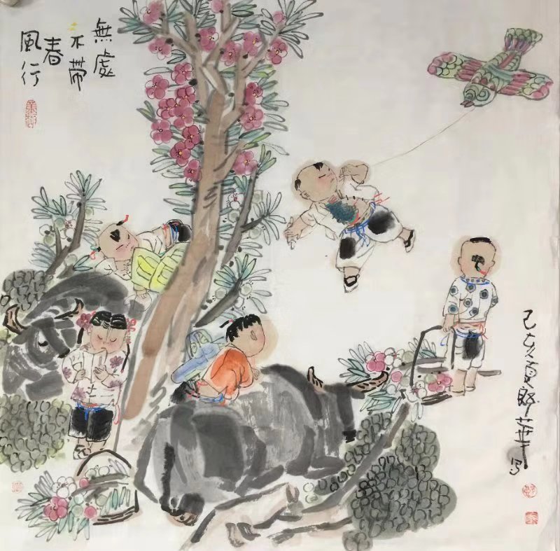 春风行69x69cm