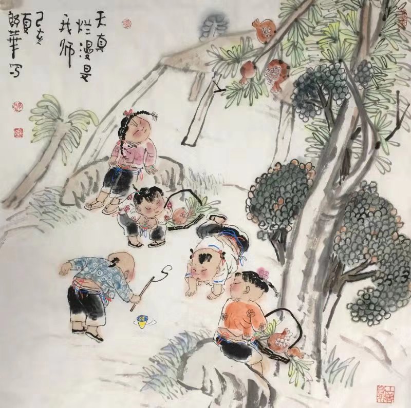 天真童年乐69x69cm
