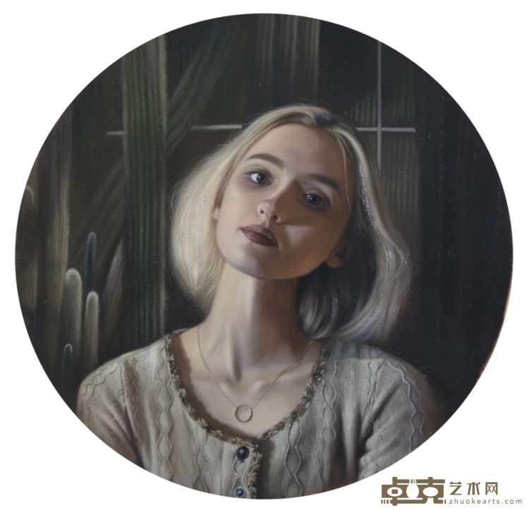 《秘境系列之停格》 刘昊天 50x50cm 2019年 布面油画