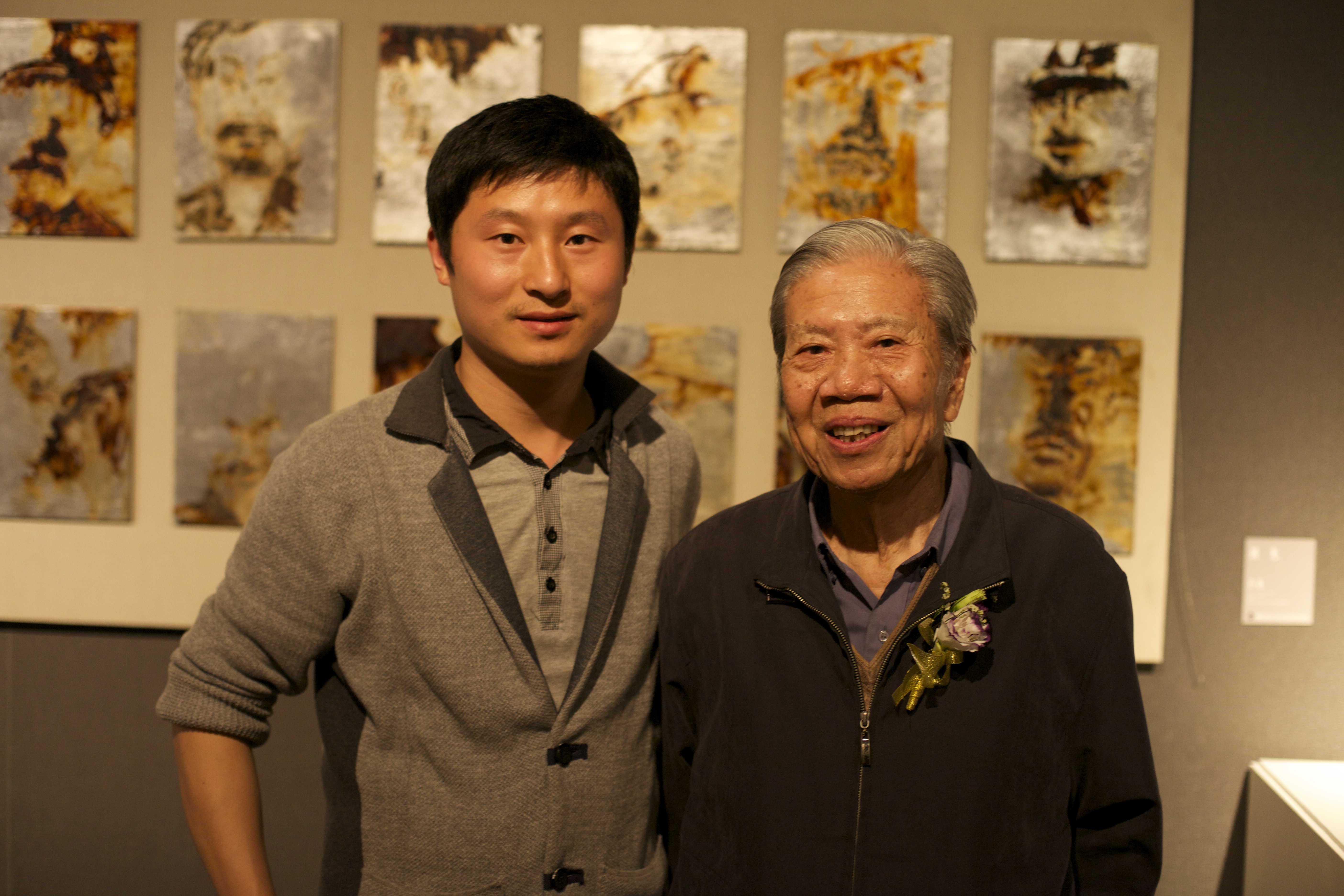2014刘光在天津美院，举办首次个展2