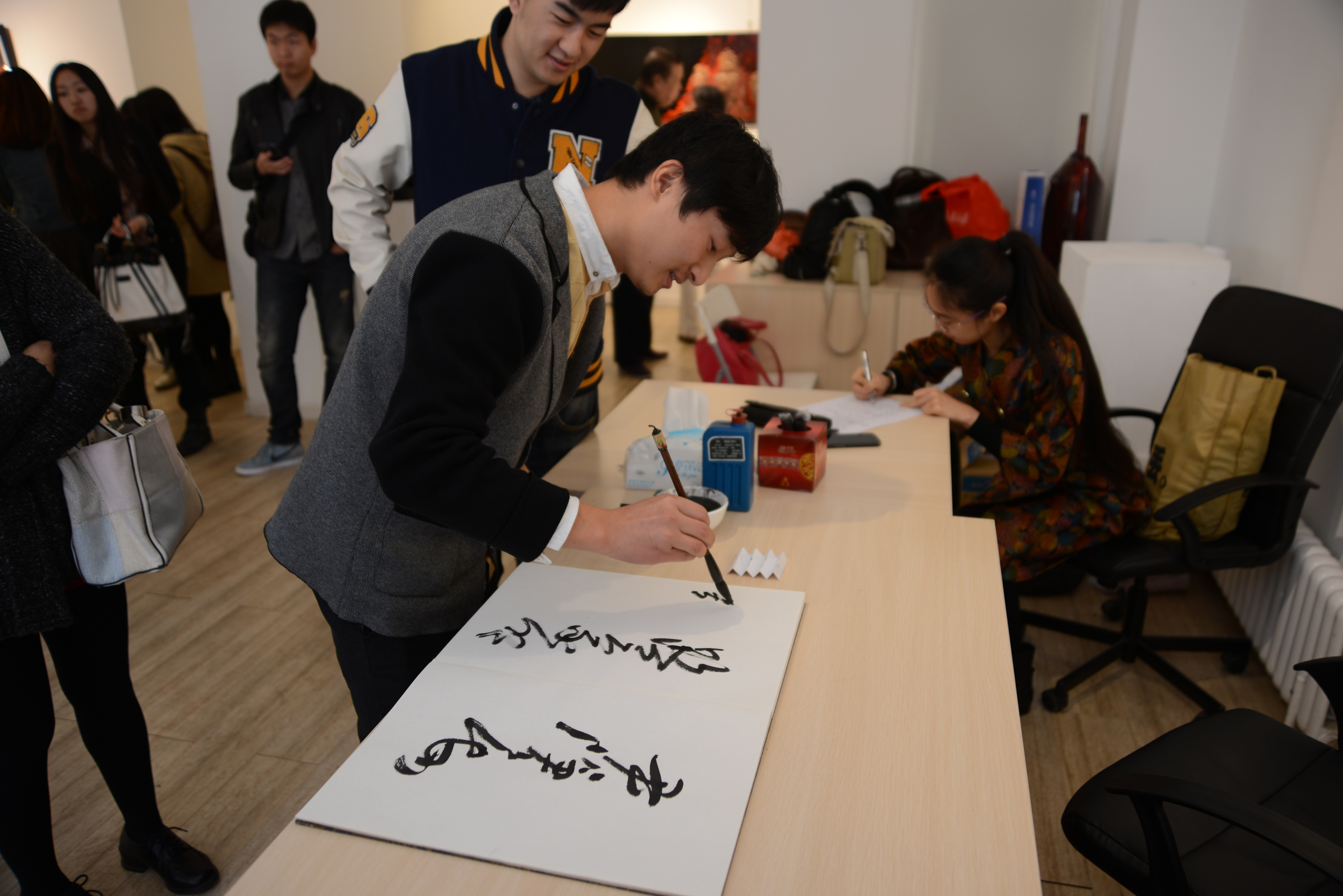 2014刘光在天津美院，举办首次个展7