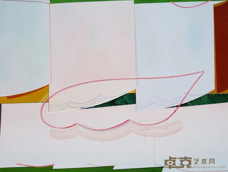 《不在》 钱佳华 75×100cm 2019年 布面丙烯