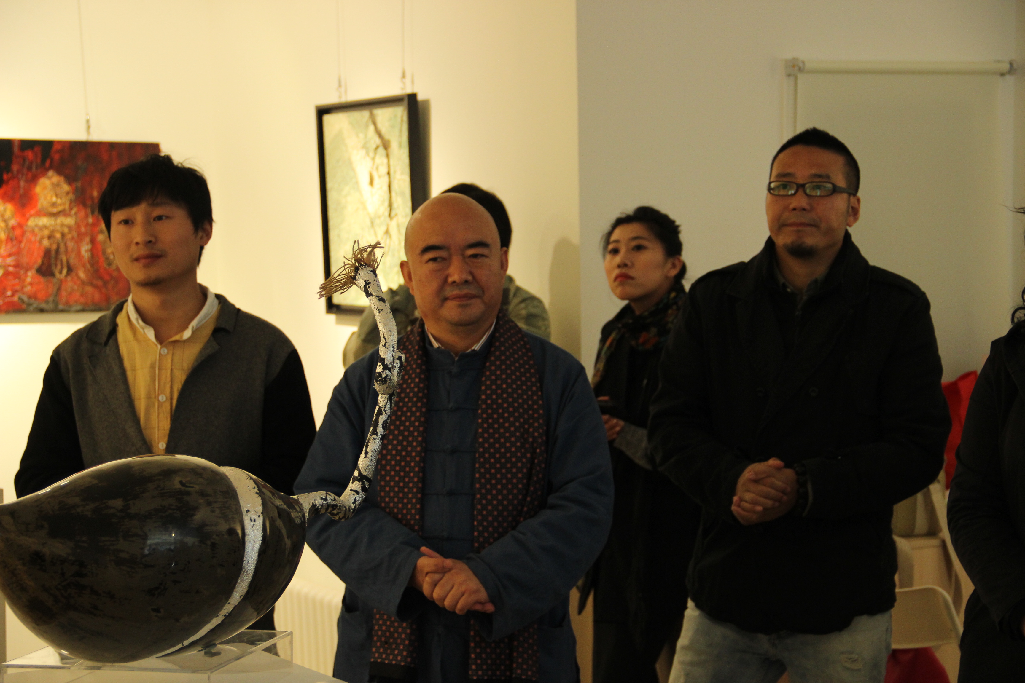 2014刘光在天津美院，举办首次个展11
