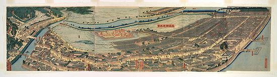 《再改横滨风景》,1861