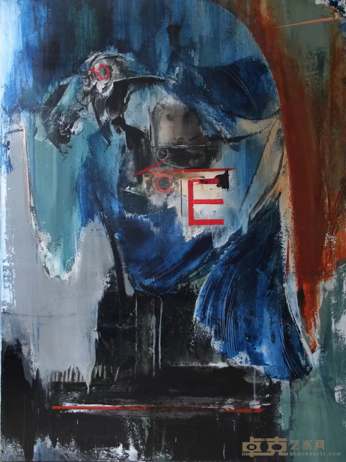 《回到未来——鹰眼》 段倩文 90x120cm 2019年 布面丙烯