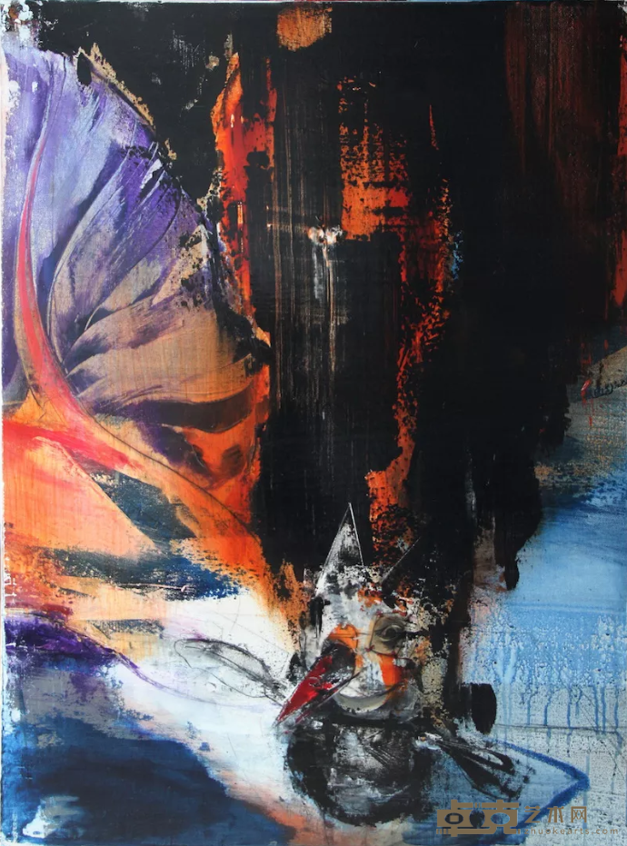 《回到未来——请及时回应（右）》 段倩文 70x90cm 2019年 布面丙烯