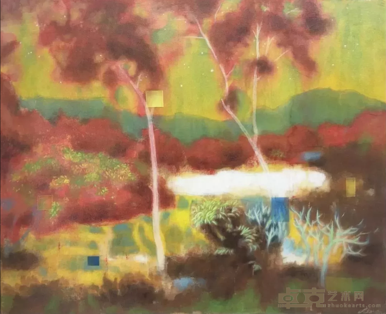 《对焦-暖阳》 方建喜 100x120cm 2019年 丙烯综合材料