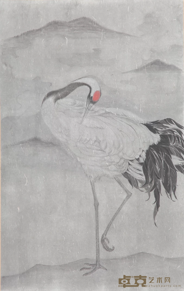 向晚晓梳妆之二，周娜，96x60cm，纸本，2019 周娜