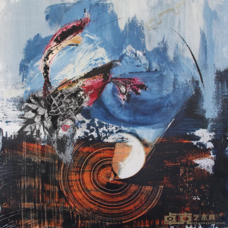 《回到未来——思潮》 段倩文 70x70cm 2018年 布面丙烯