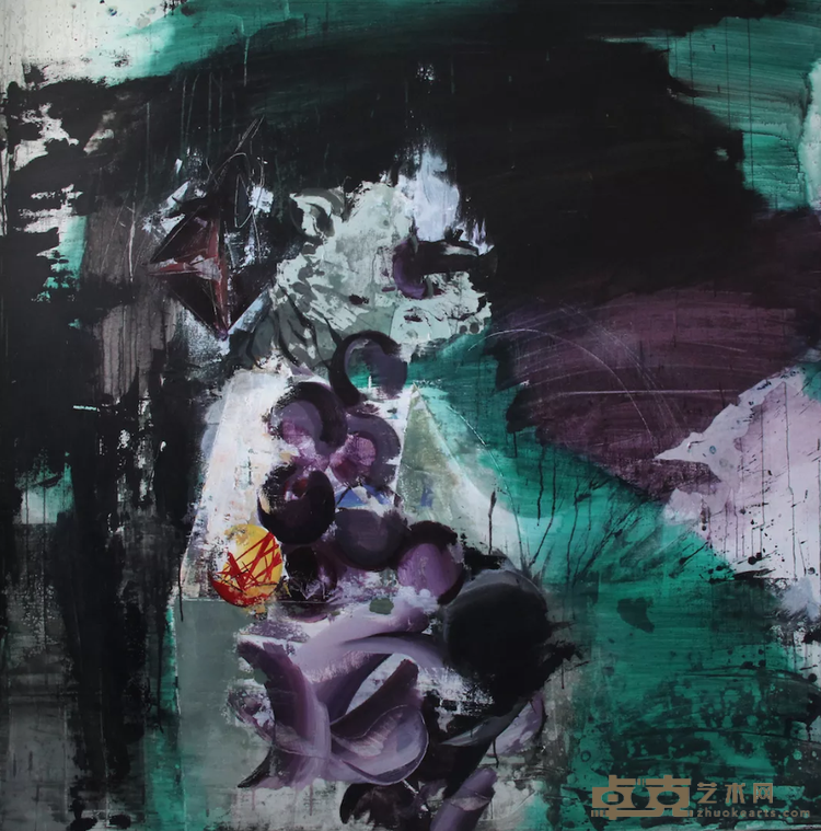 《回到未来——流狮》 段倩文 150x150cm 2018年 布面丙烯