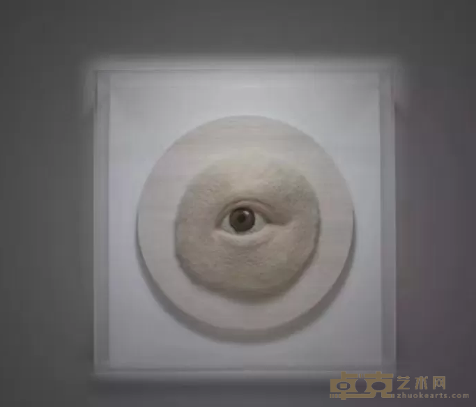 《看见之一》 张姗姗 26x26x8cm 羊毛毡雕塑