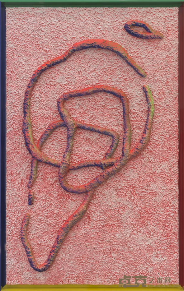DNA 5》 李竞雄 157x100cm 2019年 铝板，铝盘管，L型铝，U型铝，热熔胶棒和泡沫板
